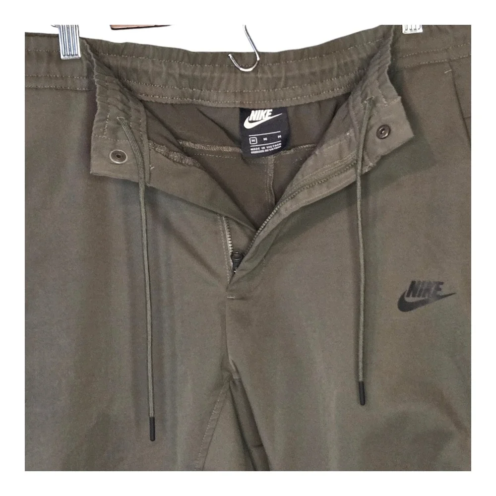 Nike Jogger Pants Mens M‎ Olive Green Bonded Woven Tech Utility